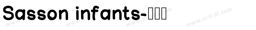 Sasson infants字体转换 Sasson infants字体转换